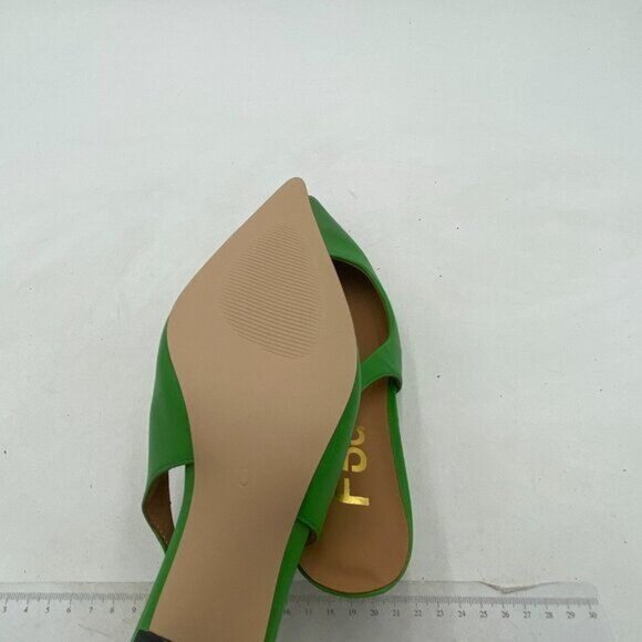 FSJ Women's Mid Kitten Heel Slingback Sandal Pointy Toe Sexy Pumps Comfortable - Picture 6 of 8